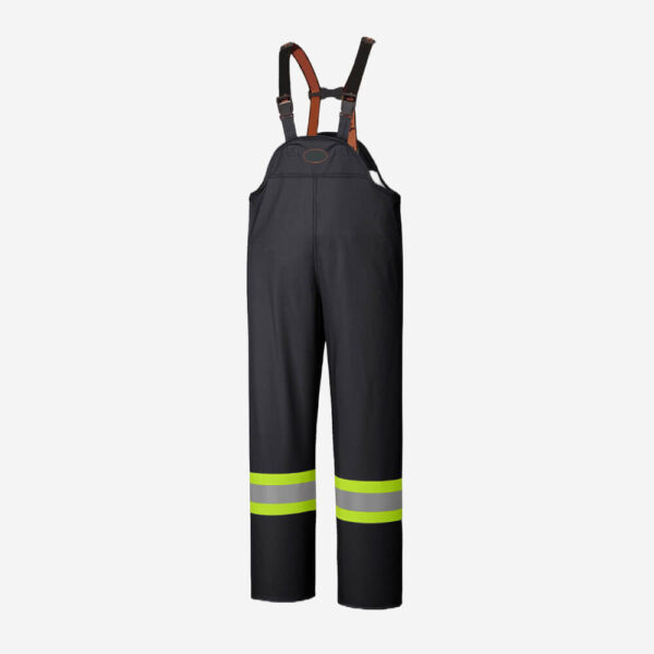 Flame-Resistant-PU-Stretch-Waterproof-Bib-Pant-Black