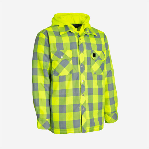 Hi-Vis-Hooded-Buffalo-Plaid-Quilt-Lined-Flannel-Shirt-Jacket