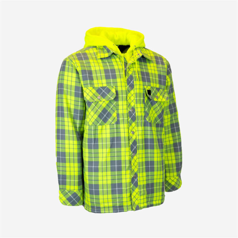 Hi-Vis-Hooded-Plaid-Quilt-Lined-Flannel-Shirt-Jacket