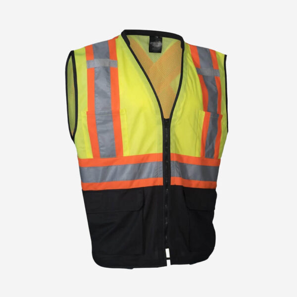 Hi-Vis-Traffic-Safety-Vest-with-Zipper-Front