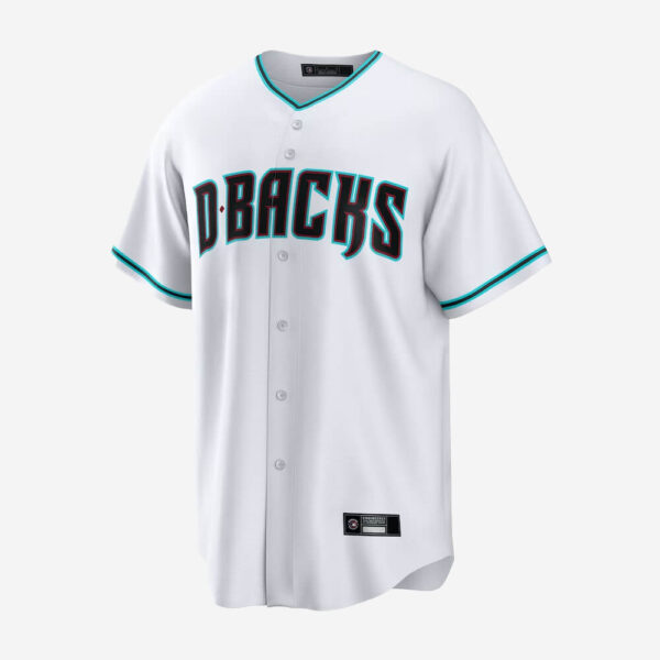 Mens-Arizona-Diamondbacks-White-Replica-Custom-Jersey