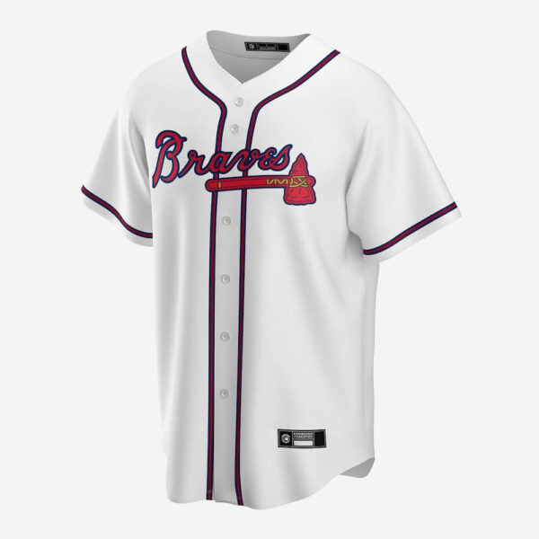 Mens-Atlanta-Braves-Home-Replica-Custom-Jersey-White